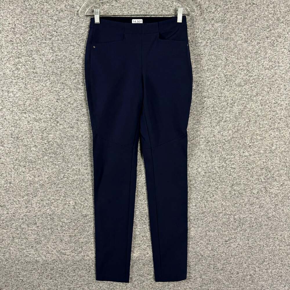 RLX Ralph Lauren Women's Size 0 Blue Nylon Slim Leg Side Zip Pants